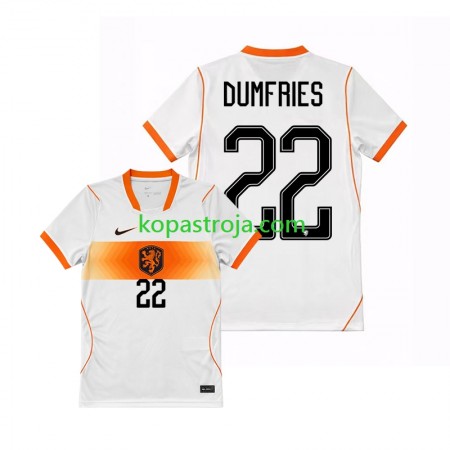 Billiga Fotbollströjor Nederländerna Denzel Dumfries 22 Borta tröja WM 2026 Kortärmad